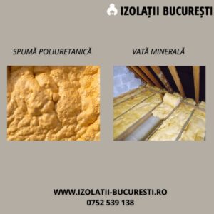 Spuma poliuretanică vs. Vată minerală Izolatii Bucuresti